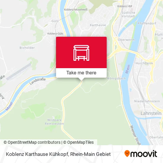 Карта Koblenz Karthause Kühkopf