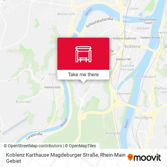 Карта Koblenz Karthause Magdeburger Straße