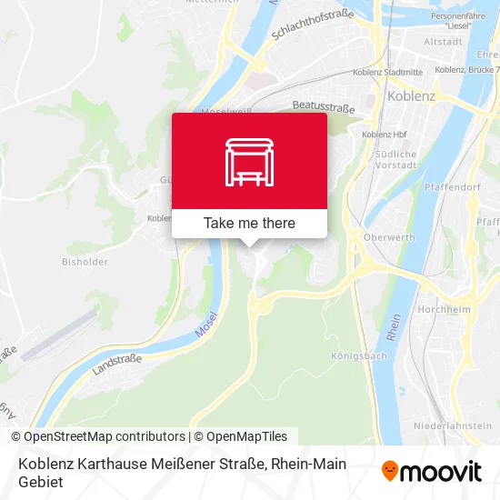 Карта Koblenz Karthause Meißener Straße