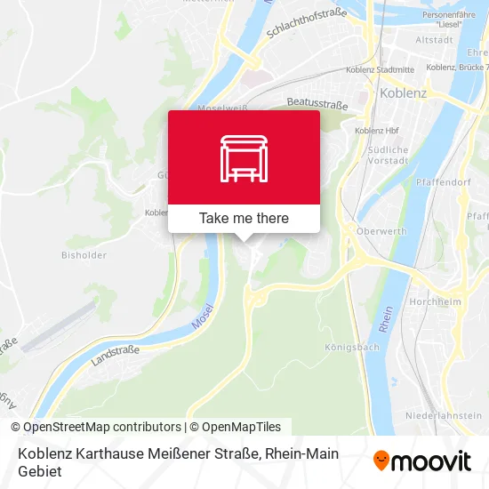 Карта Koblenz Karthause Meißener Straße