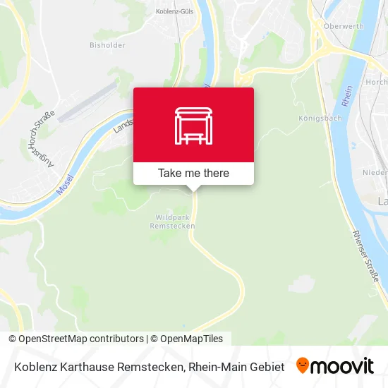 Карта Koblenz Karthause Remstecken