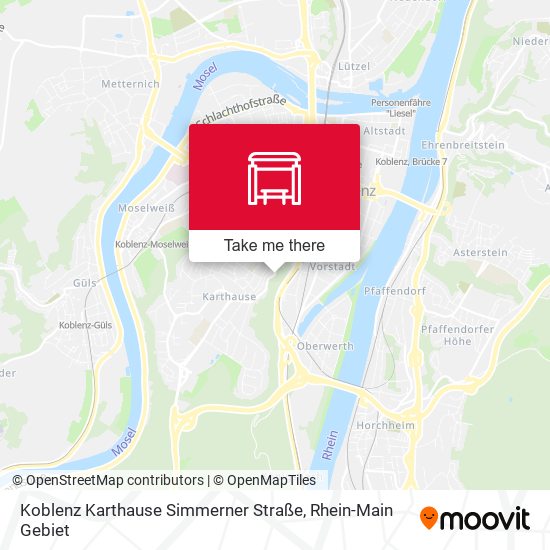Koblenz Karthause Simmerner Straße map
