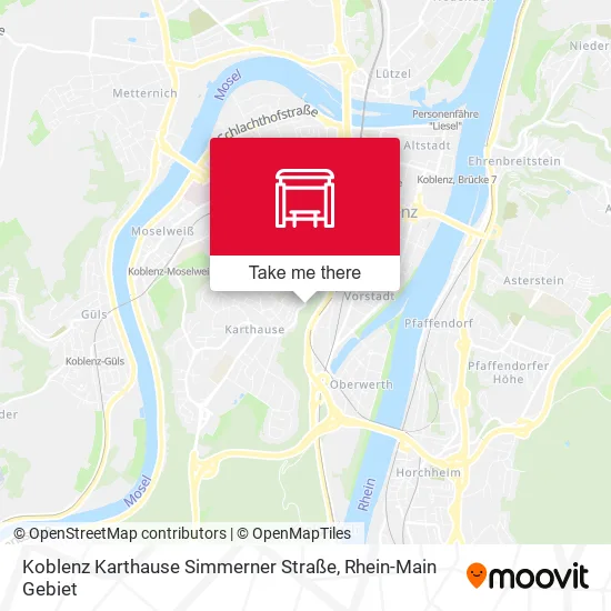 Карта Koblenz Karthause Simmerner Straße