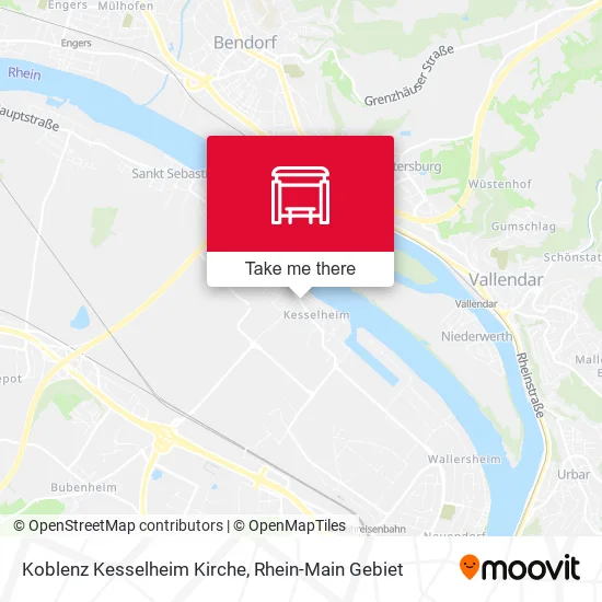 Карта Koblenz Kesselheim Kirche