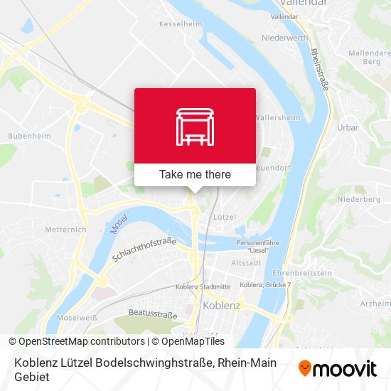 Карта Koblenz Lützel Bodelschwinghstraße