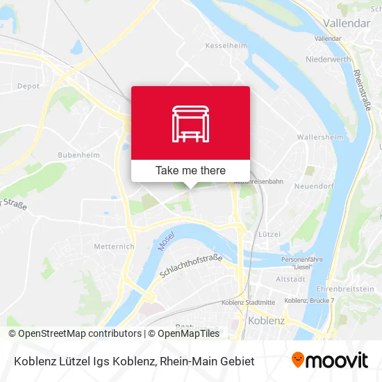 Карта Koblenz Lützel Igs Koblenz