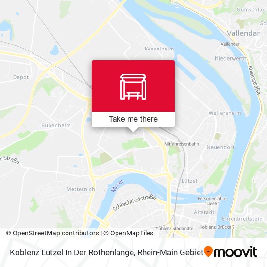 Koblenz Lützel In Der Rothenlänge map