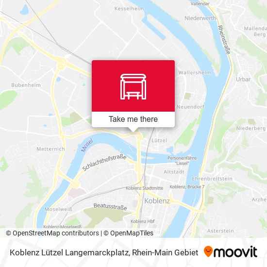 Карта Koblenz Lützel Langemarckplatz
