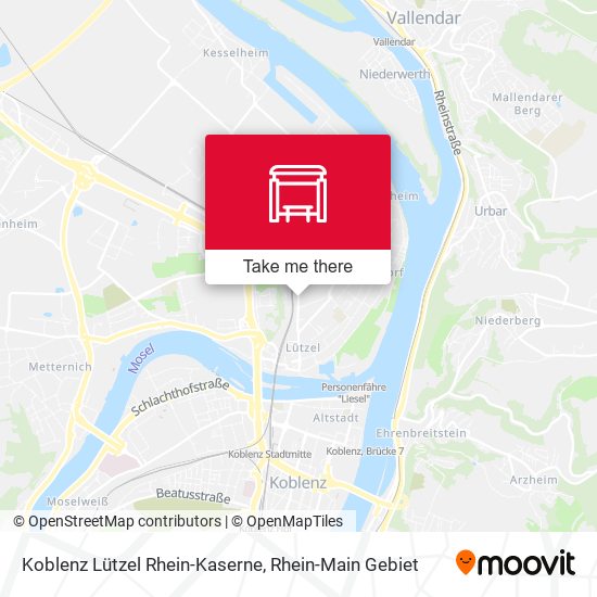 Koblenz Lützel Rhein-Kaserne map