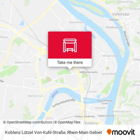 Карта Koblenz Lützel Von-Kuhl-Straße