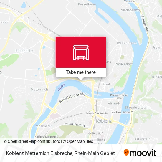 Карта Koblenz Metternich Eisbreche