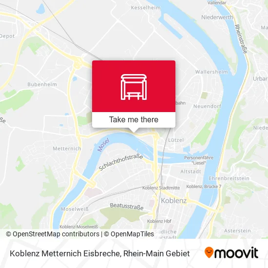 Карта Koblenz Metternich Eisbreche