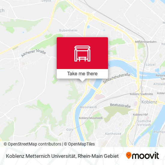 Карта Koblenz Metternich Universität