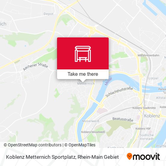 Koblenz Metternich Sportplatz map