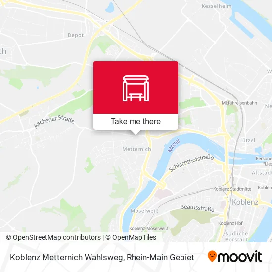 Карта Koblenz Metternich Wahlsweg