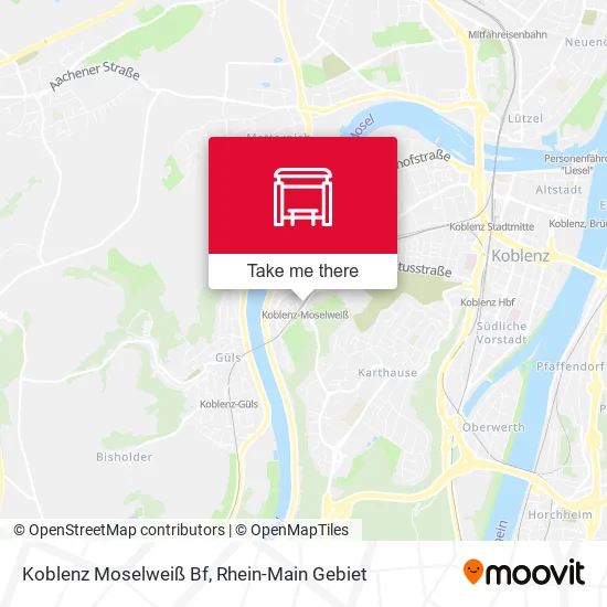 Карта Koblenz Moselweiß Bf