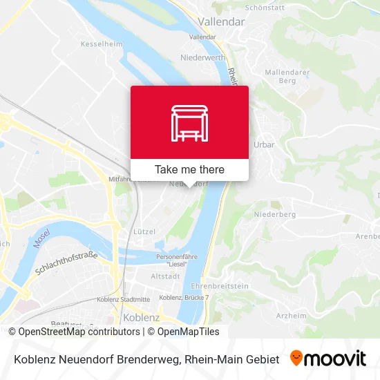 Карта Koblenz Neuendorf Brenderweg