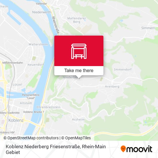 Koblenz Niederberg Friesenstraße map