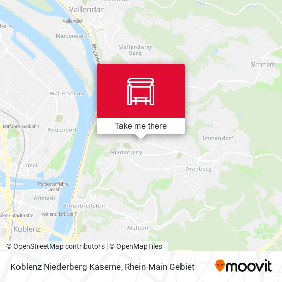 Koblenz Niederberg Kaserne map