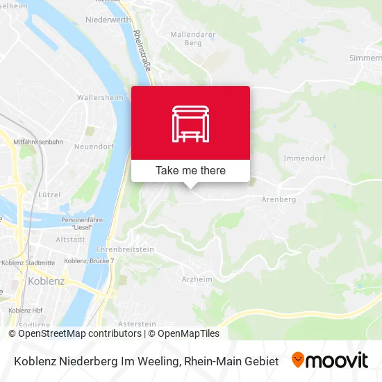 Карта Koblenz Niederberg Im Weeling