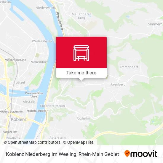 Карта Koblenz Niederberg Im Weeling