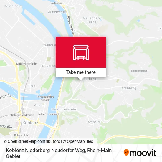 Карта Koblenz Niederberg Neudorfer Weg