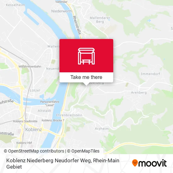 Карта Koblenz Niederberg Neudorfer Weg