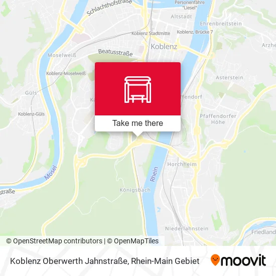 Карта Koblenz Oberwerth Jahnstraße