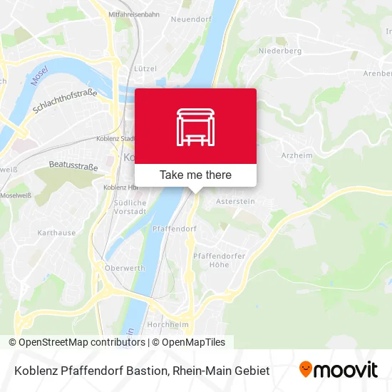 Карта Koblenz Pfaffendorf Bastion