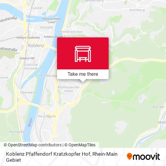 Карта Koblenz Pfaffendorf Kratzkopfer Hof