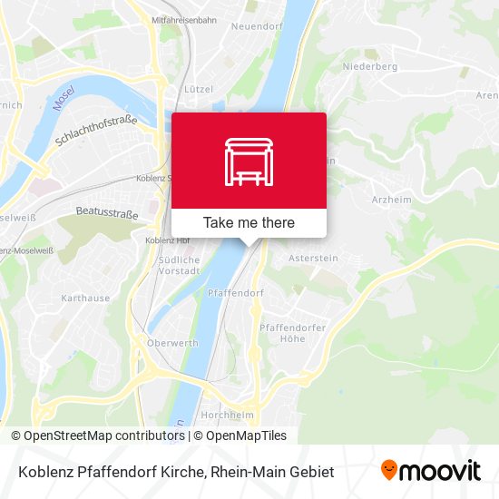 Карта Koblenz Pfaffendorf Kirche