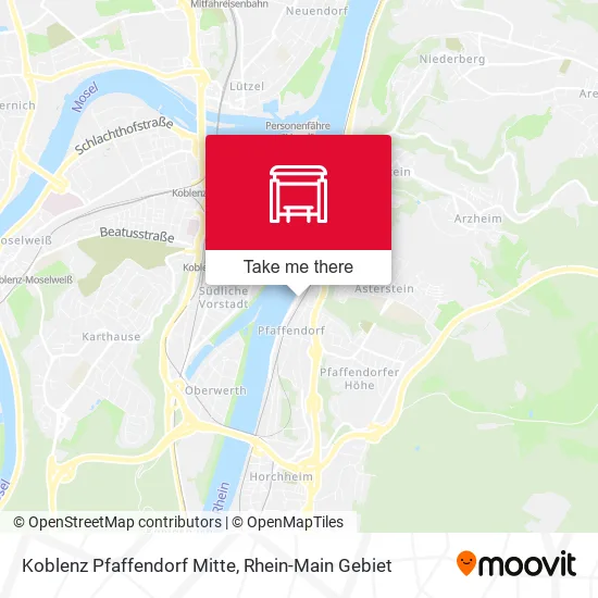 Карта Koblenz Pfaffendorf Mitte