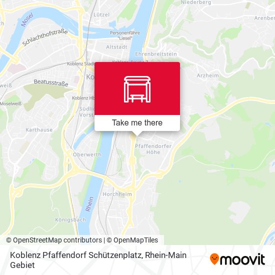 Карта Koblenz Pfaffendorf Schützenplatz