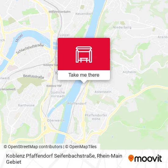 Карта Koblenz Pfaffendorf Seifenbachstraße