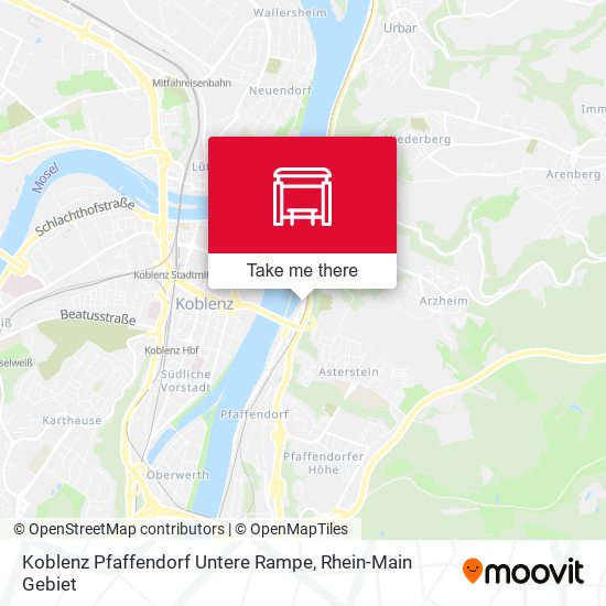 Карта Koblenz Pfaffendorf Untere Rampe