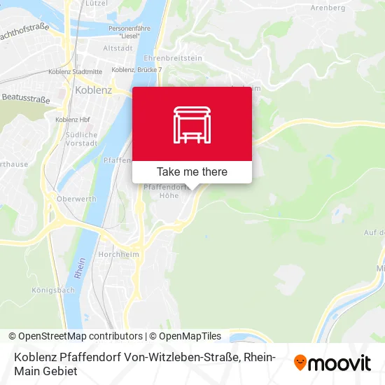 Карта Koblenz Pfaffendorf Von-Witzleben-Straße