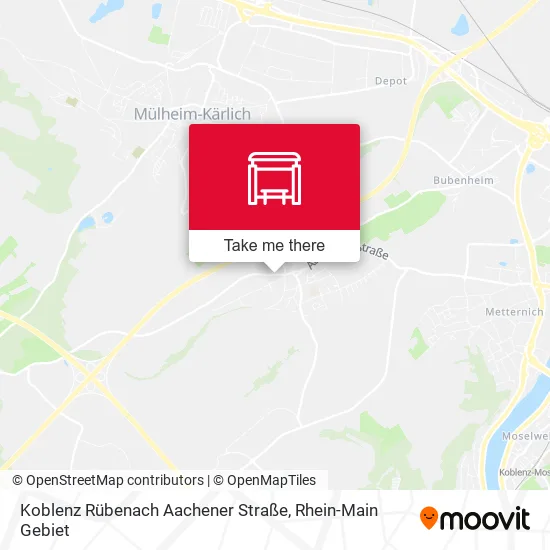 Карта Koblenz Rübenach Aachener Straße