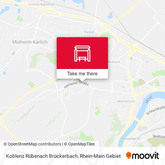 Koblenz Rübenach Brückerbach map