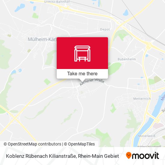 Koblenz Rübenach Kilianstraße map