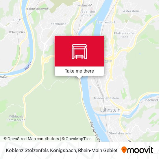 Koblenz Stolzenfels Königsbach map