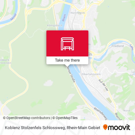 Koblenz Stolzenfels Schlossweg map