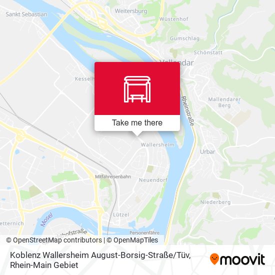 Koblenz Wallersheim August-Borsig-Straße / Tüv map