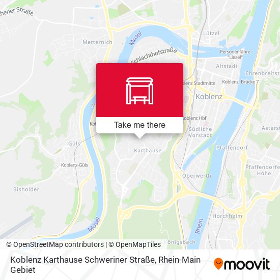 Koblenz Karthause Schweriner Straße map