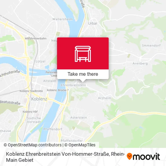 Карта Koblenz Ehrenbreitstein Von-Hommer-Straße