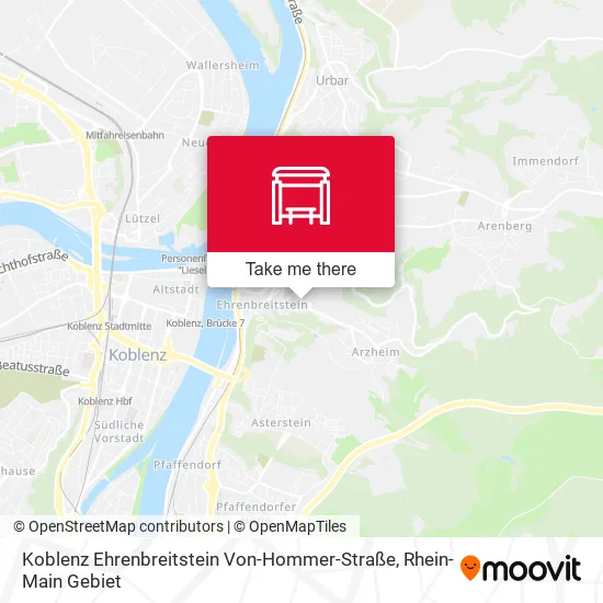 Карта Koblenz Ehrenbreitstein Von-Hommer-Straße