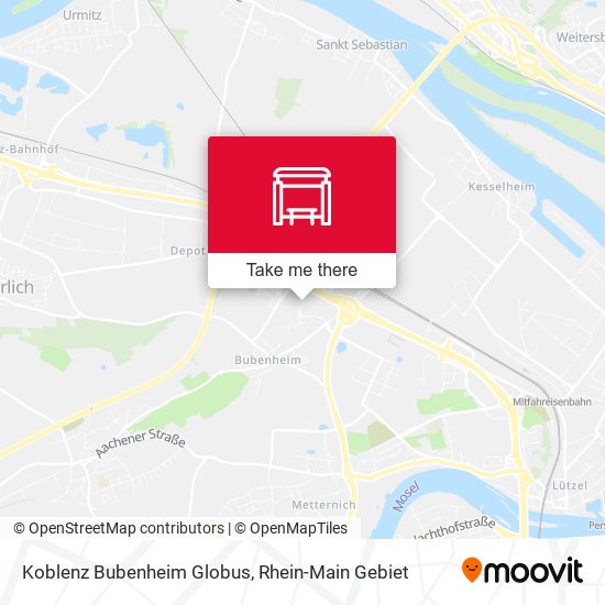 Koblenz Bubenheim Globus map