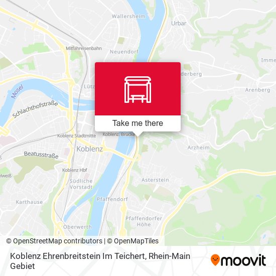 Карта Koblenz Ehrenbreitstein Im Teichert