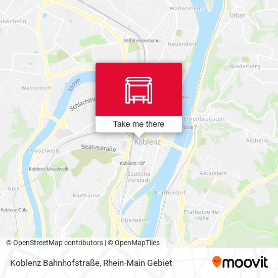 Карта Koblenz Bahnhofstraße