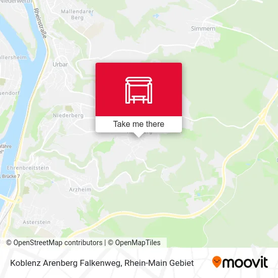 Карта Koblenz Arenberg Falkenweg