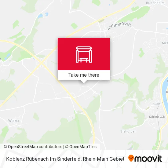 Карта Koblenz Rübenach Im Sinderfeld